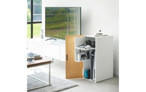 2033242_5 - Mediatech Yamazaki Regal für Spielekonsolen Grösse: 24.7 x 36.5 x 60.3 cm, Weiss