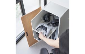 2033242_7 - Mediatech Yamazaki Regal für Spielekonsolen Grösse: 24.7 x 36.5 x 60.3 cm, Weiss