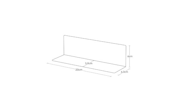 Yamazaki Regal Tower magnetisch Grösse: 20 x 6.3 cm, Schwarz
