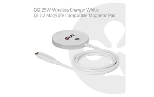 2033640_2 - Mediatech Ladegerät Qi2 25 W kabellos WH Qi 2.2