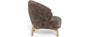 AC Design Sessel Darlene Braun, 77.5x78x78 cm