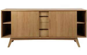 AC Design Sideboard Marte Dunkelbraun, 180x44x84 cm