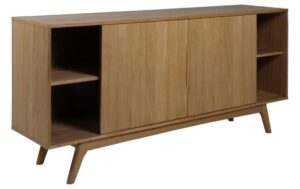 AC Design Sideboard Marte Dunkelbraun, 180x44x84 cm