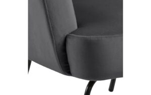 AC Design Sessel Melissa Dunkelgrau, 75x75x83 cm