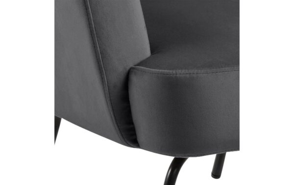 AC Design Sessel Melissa Dunkelgrau, 75x75x83 cm