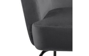 AC Design Sessel Melissa Dunkelgrau, 75x75x83 cm