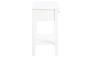 AC Design Beistelltisch Linnea Weiss, 45x34x62.8 cm