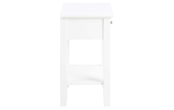 AC Design Beistelltisch Linnea Weiss, 45x34x62.8 cm