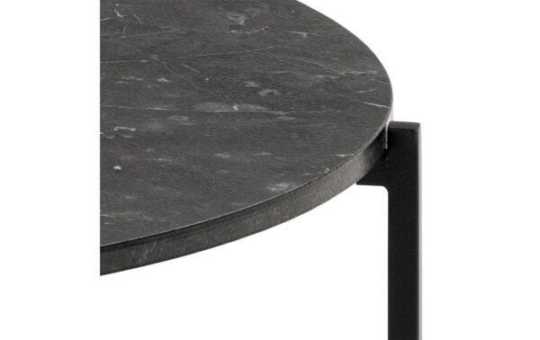 2034026_2 - Mediatech AC Design Couchtisch Lamoine Schwarz, Ø70x42 cm