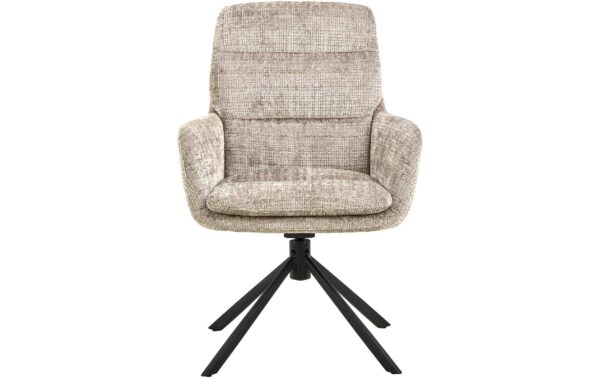 AC Design Esszimmerstuhl Edgar 2 Stück Beige/Schwarz