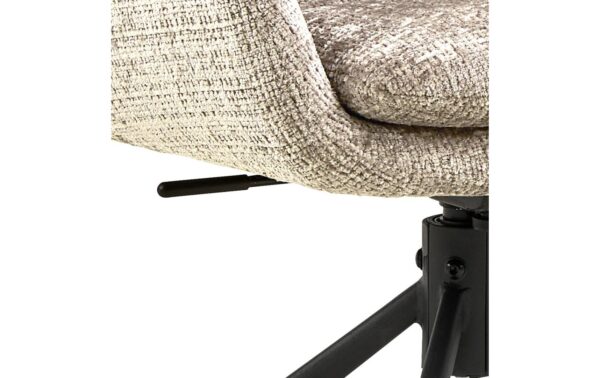 AC Design Esszimmerstuhl Edgar 2 Stück Beige/Schwarz