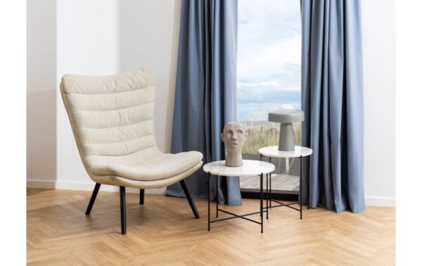 2034047_4 - Mediatech AC Design Couchtisch Avila Weiss, Ø52x40 cm