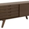 AC Design Sideboard A-Line Dunkelbraun, 160x45x72 cm