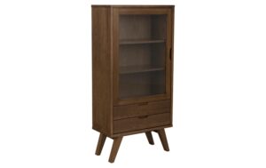 AC Design Vitrine A-Line Dunkelbraun, 72x36x145 cm kaufen Schweiz | Mediatech.ch