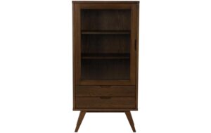 AC Design Vitrine A-Line Dunkelbraun, 72x36x145 cm