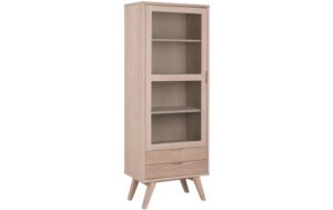 2034059 - Mediatech AC Design Vitrine A-Line Hellbraun, 72x42x190 cm kaufen Schweiz | Mediatech.ch