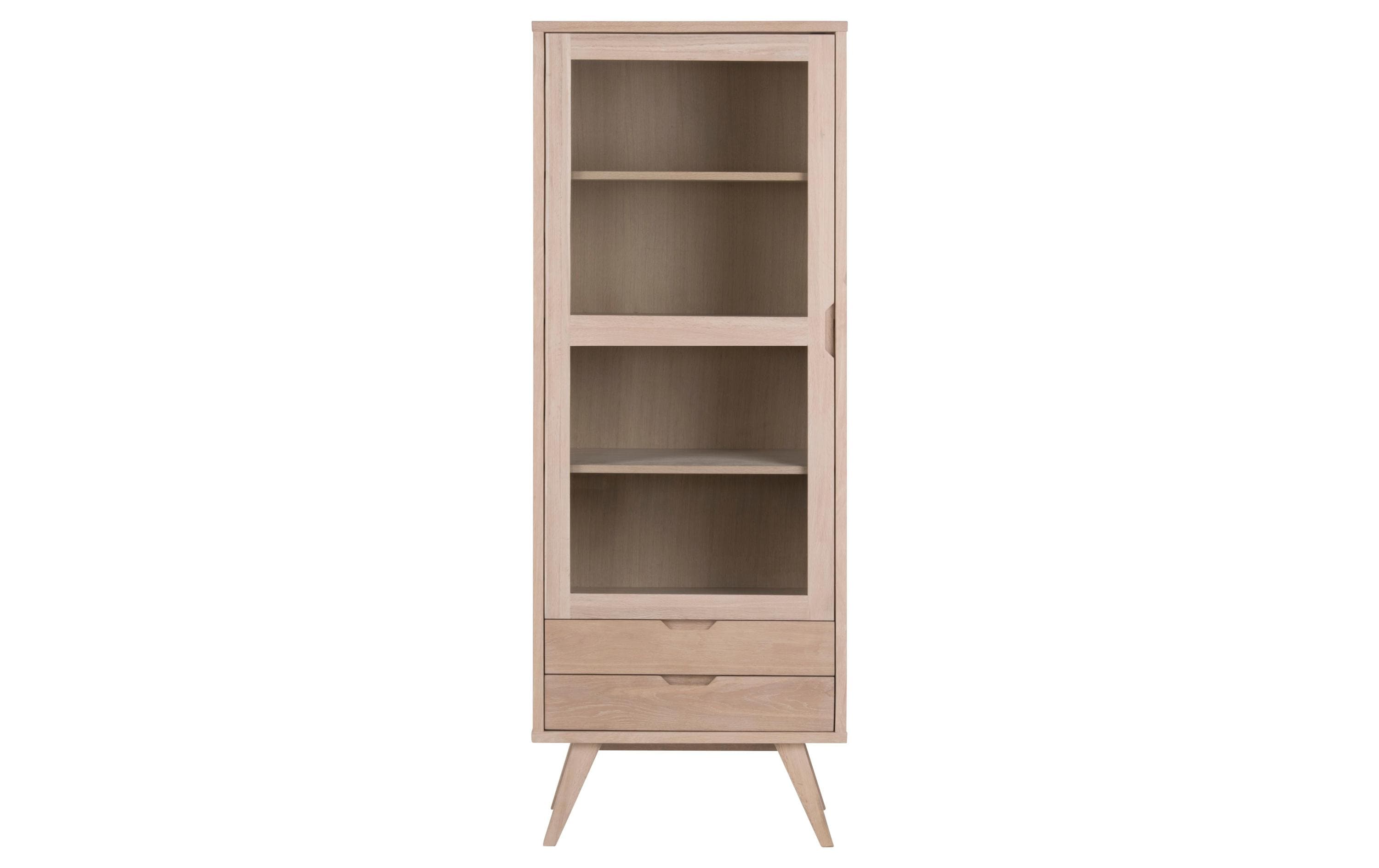 2034059_1 - Mediatech AC Design Vitrine A-Line Hellbraun, 72x42x190 cm