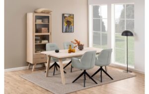 2034059_5 - Mediatech AC Design Vitrine A-Line Hellbraun, 72x42x190 cm