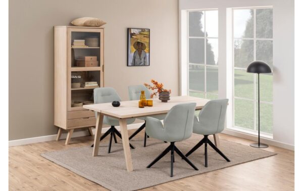 2034059_5 - Mediatech AC Design Vitrine A-Line Hellbraun, 72x42x190 cm