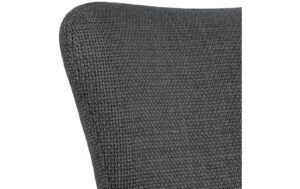 AC Design Esszimmerstuhl Laura 2 Stück Dunkelgrau/Schwarz