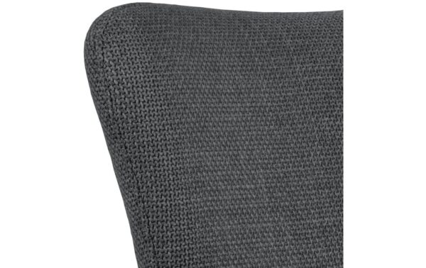 AC Design Esszimmerstuhl Laura 2 Stück Dunkelgrau/Schwarz