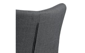 AC Design Esszimmerstuhl Laura 2 Stück Dunkelgrau/Schwarz
