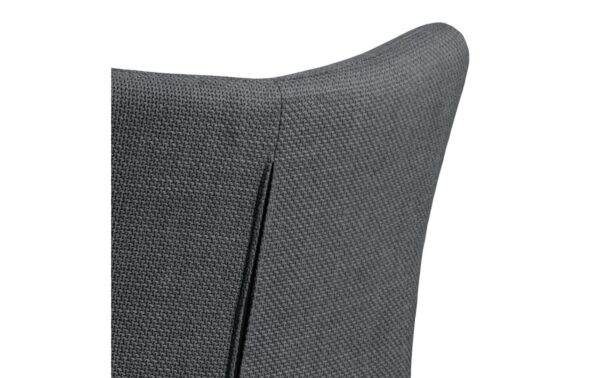 AC Design Esszimmerstuhl Laura 2 Stück Dunkelgrau/Schwarz