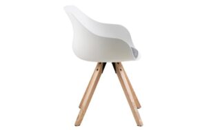 AC Design Esszimmerstuhl Tina 2 Stück Light Grey/Braun