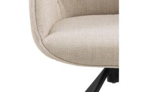 AC Design Esszimmerstuhl Aura Basel 1 Stück Basel fabric beige 24/Schwarz
