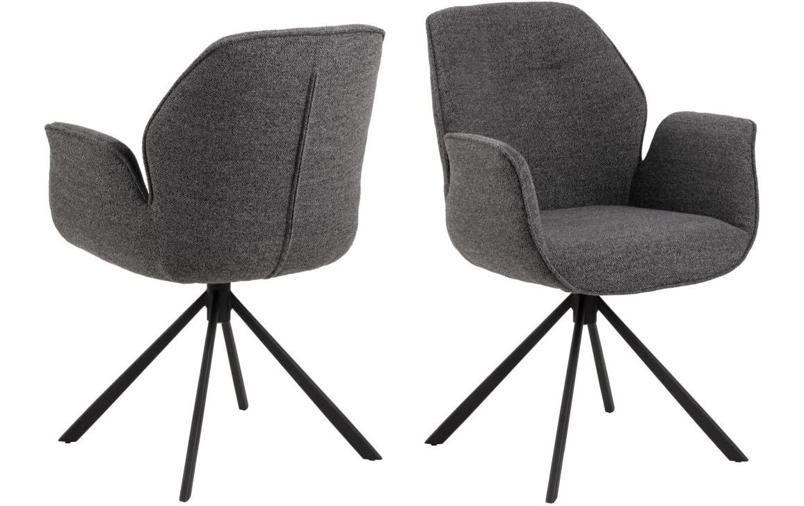 2034067 - Mediatech AC Design Esszimmerstuhl Aura Monza 1 Stück Monza fabric Anthrazit