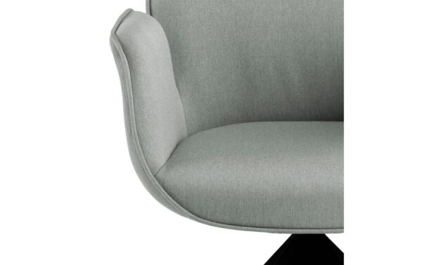 2034070_5 - Mediatech AC Design Esszimmerstuhl Aura Town 1 Stück Town Fabric Light grey 13/Schwarz