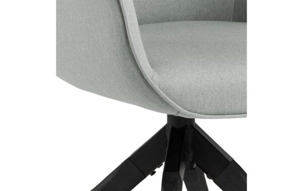 2034070_7 - Mediatech AC Design Esszimmerstuhl Aura Town 1 Stück Town Fabric Light grey 13/Schwarz