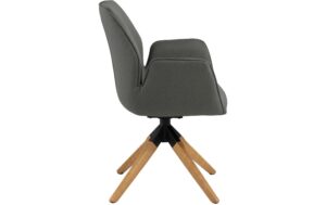 2034071_2 - Mediatech AC Design Esszimmerstuhl Aura Town 1 Stück Town Fabric dark grey 33/Braun