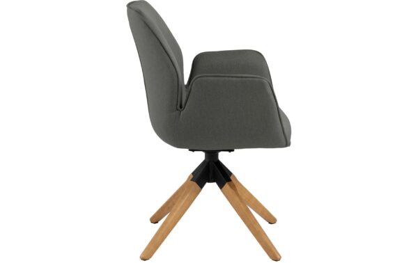 2034071_2 - Mediatech AC Design Esszimmerstuhl Aura Town 1 Stück Town Fabric dark grey 33/Braun