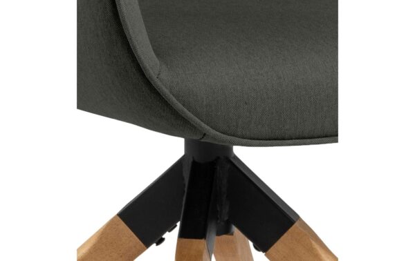 2034071_4 - Mediatech AC Design Esszimmerstuhl Aura Town 1 Stück Town Fabric dark grey 33/Braun