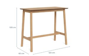 2034074_8 - Mediatech AC Design Bartisch Barlow Braun, 120x60x105 cm