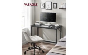 2035053_2 - Mediatech Vasagle Bürotisch schwarz mit Platte 100x50cm