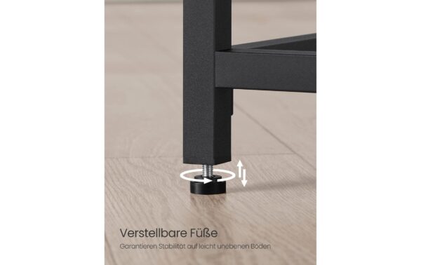 2035053_6 - Mediatech Vasagle Bürotisch schwarz mit Platte 100x50cm