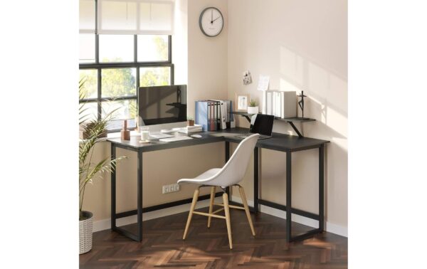 2035062_2 - Mediatech Vasagle Bürotisch schwarz Ecktisch 120x119cm