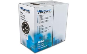 Wirewin Patchkabel: S/FTP, PIMF, 305m Cat.6, 1Gbps, 250MHz, grau