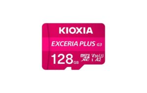 Kioxia mSDXC EXCERIA PLUS G3 128GB INK ADAP A2/V30, Lesen: 210MB/s, Schreiben: 90MB/s