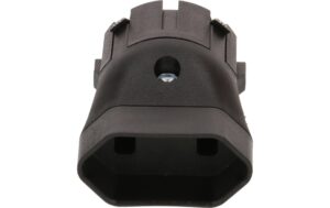 2038828_1 - Mediatech Adapter 2-Pol Schweiz T21 auf Schuko schwarz, 250V, 16A