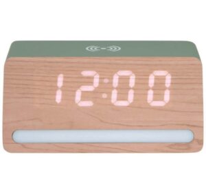 2040770_2 - Mediatech KARLSSON Wecker Retro Light LED Jungle green