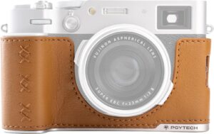 PGYTECH Leather Camera Case For FUJIFILM X10VI Clay Brown