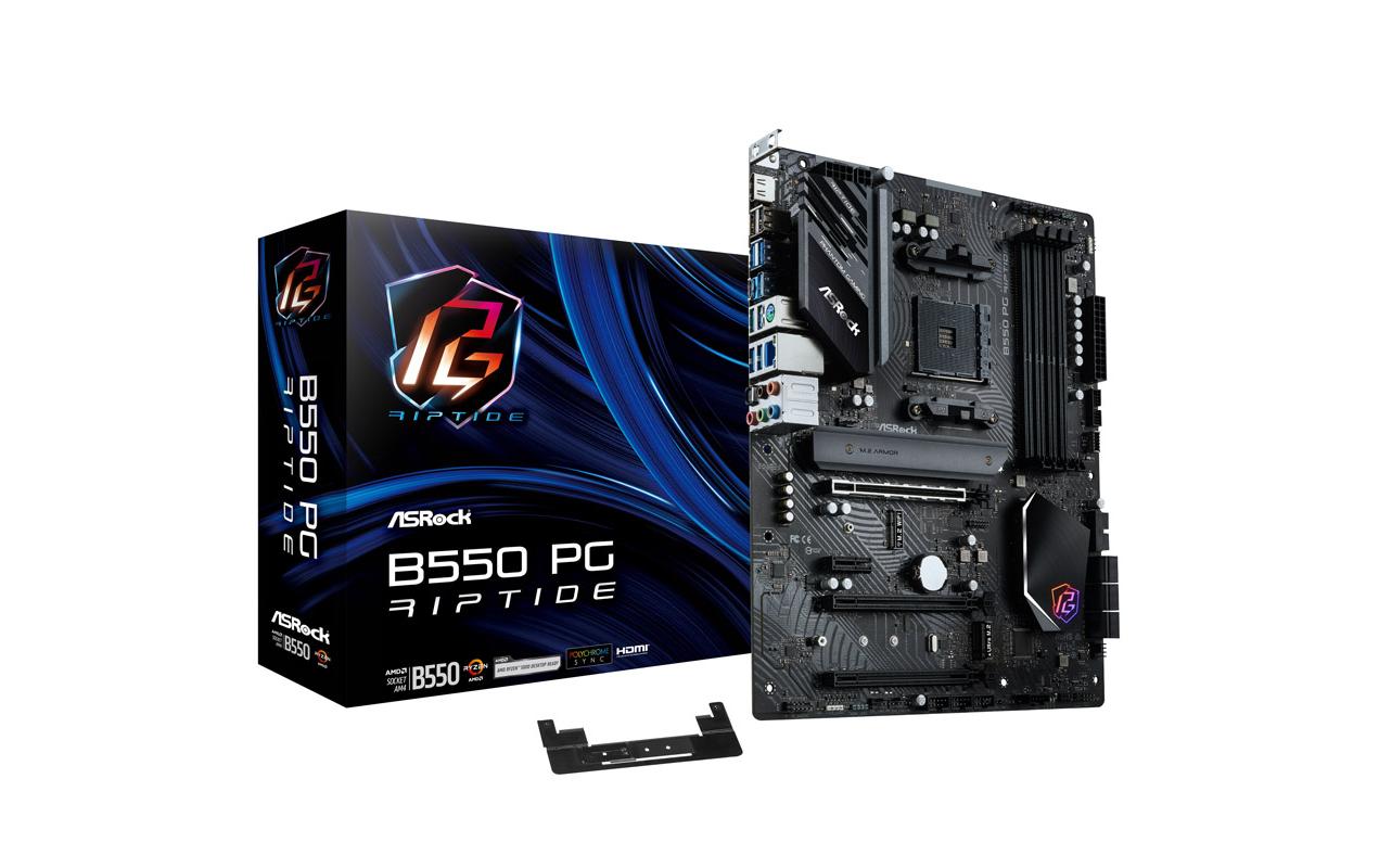 2044736 - Mediatech ASRock B550 PG RIPTIDE, ATX, AM4 AMD B550, AM4, 4x DDR4, PCIe 4.0 kaufen Schweiz | Mediatech.ch