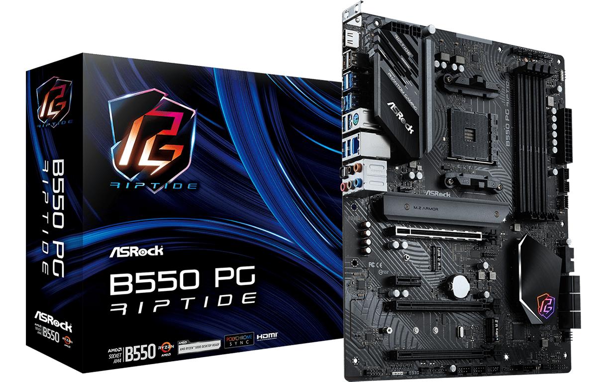 2044736_2 - Mediatech ASRock B550 PG RIPTIDE, ATX, AM4 AMD B550, AM4, 4x DDR4, PCIe 4.0