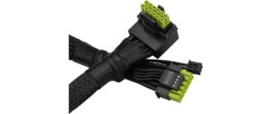 2044879_1 - Mediatech ASRock 12V-2x6 600W L-Type Cable 700mm 12+4pin to 12+4pin (L-Type) 12V-2x6