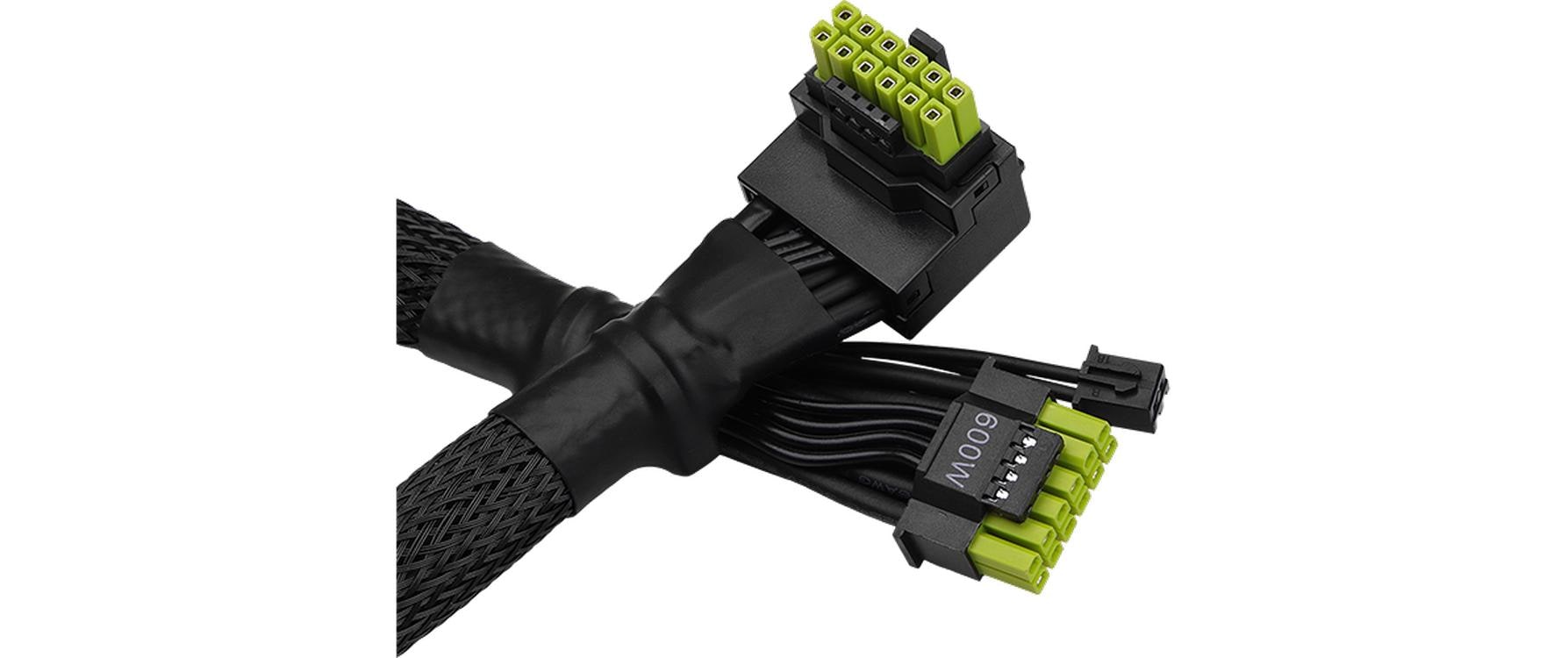 2044879_1 - Mediatech ASRock 12V-2x6 600W L-Type Cable 700mm 12+4pin to 12+4pin (L-Type) 12V-2x6