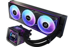ASRock Phantom Gaming 360 LCD Liquid CPU Cooler, 3.4 LCD, 3x120mm ARGB