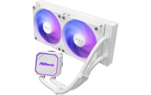 2044903 - Mediatech ASRock Pro White 240 ARGB Liquid CPU Cooler, 2x120mm ARGB kaufen Schweiz | Mediatech.ch